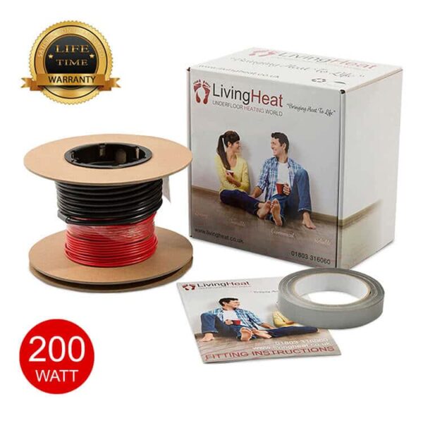 Living Heat 200 Watt Under Floor Heating loose Cable System