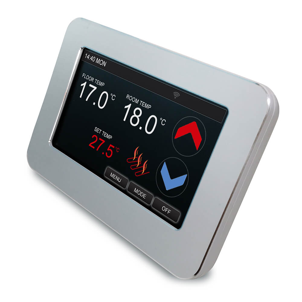 CT1000 Wi-Fi Colour Touchscreen Thermostat - Silver