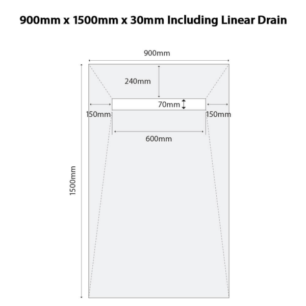 Shower Tray Kit With Linear Drain - Image 9