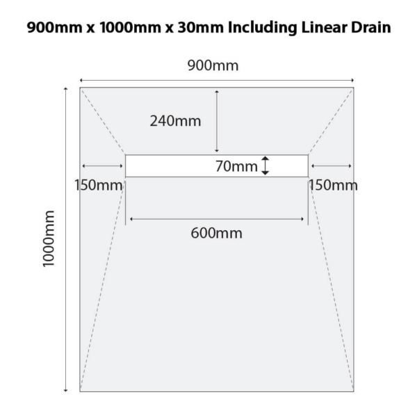 Shower Tray Kit With Linear Drain - Image 10