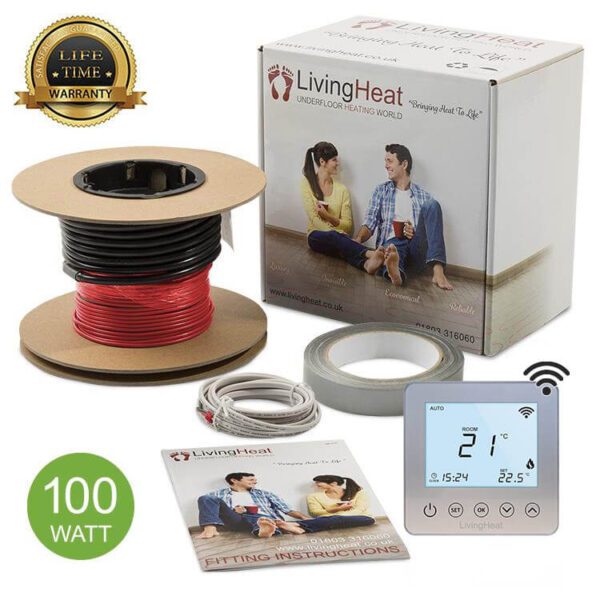 Living Heat 100 Watt Under Floor Heating Loose Cable System